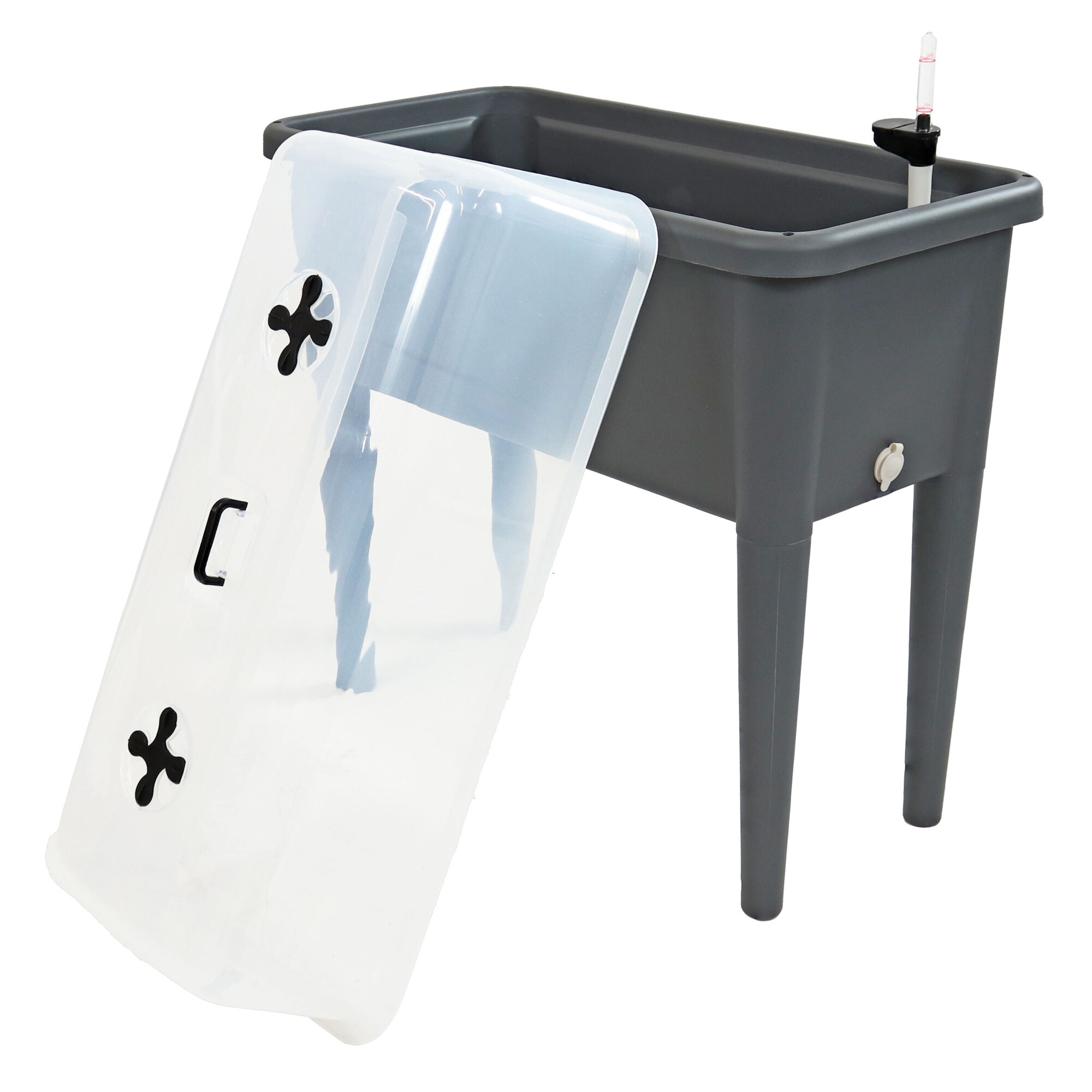 Sunnydaze Decor, Self-Watering Garden Bed with Cover, Material Polypropylene, Model# IEO-6819